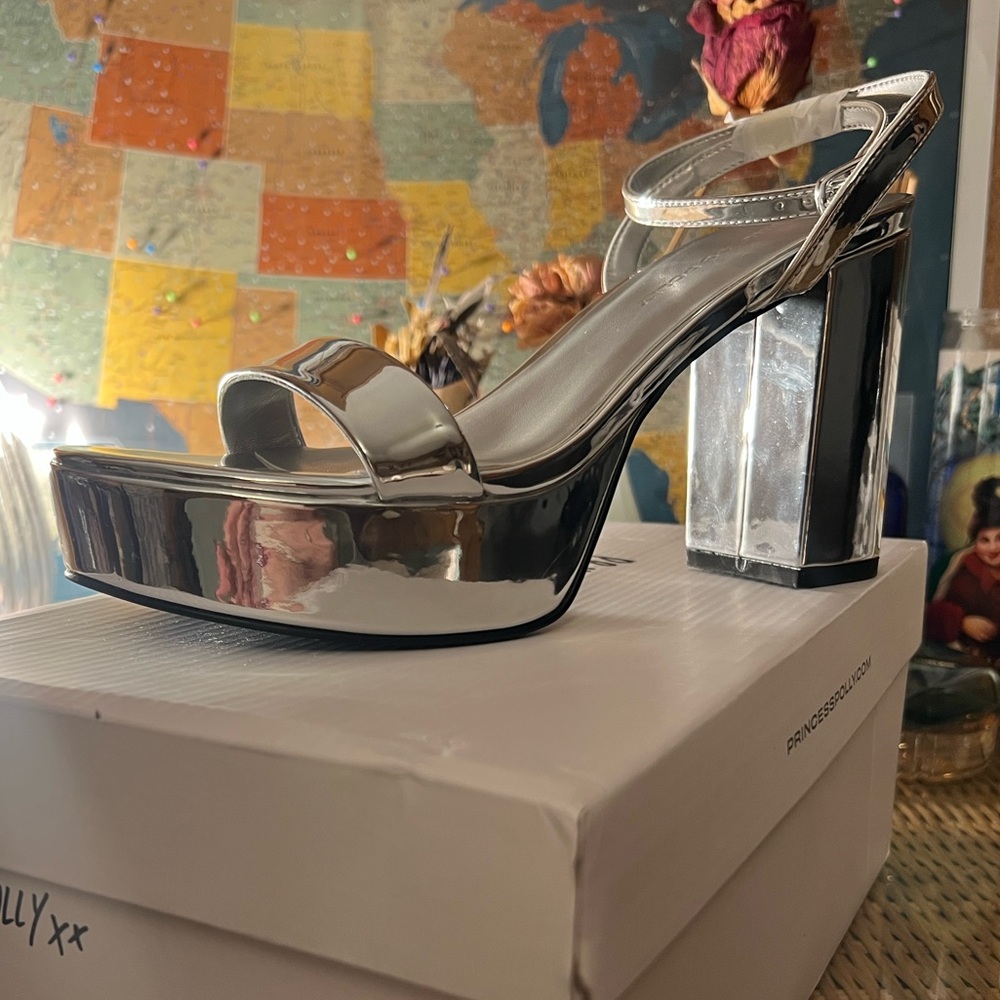 Princess Polly Silver Heels